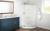 38x38 Corner Shower Bundle - Framed Round