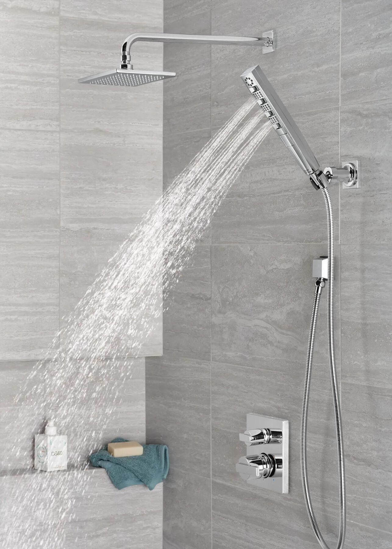 3-Setting Custom Shower Bundle with Raincan - 14 Series