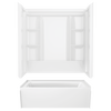 60x30 Alcove Bathtub with Wall Set Bundle - Left Drain