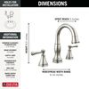 Two Handle Widespread Pull Down Bathroom (Recertified)