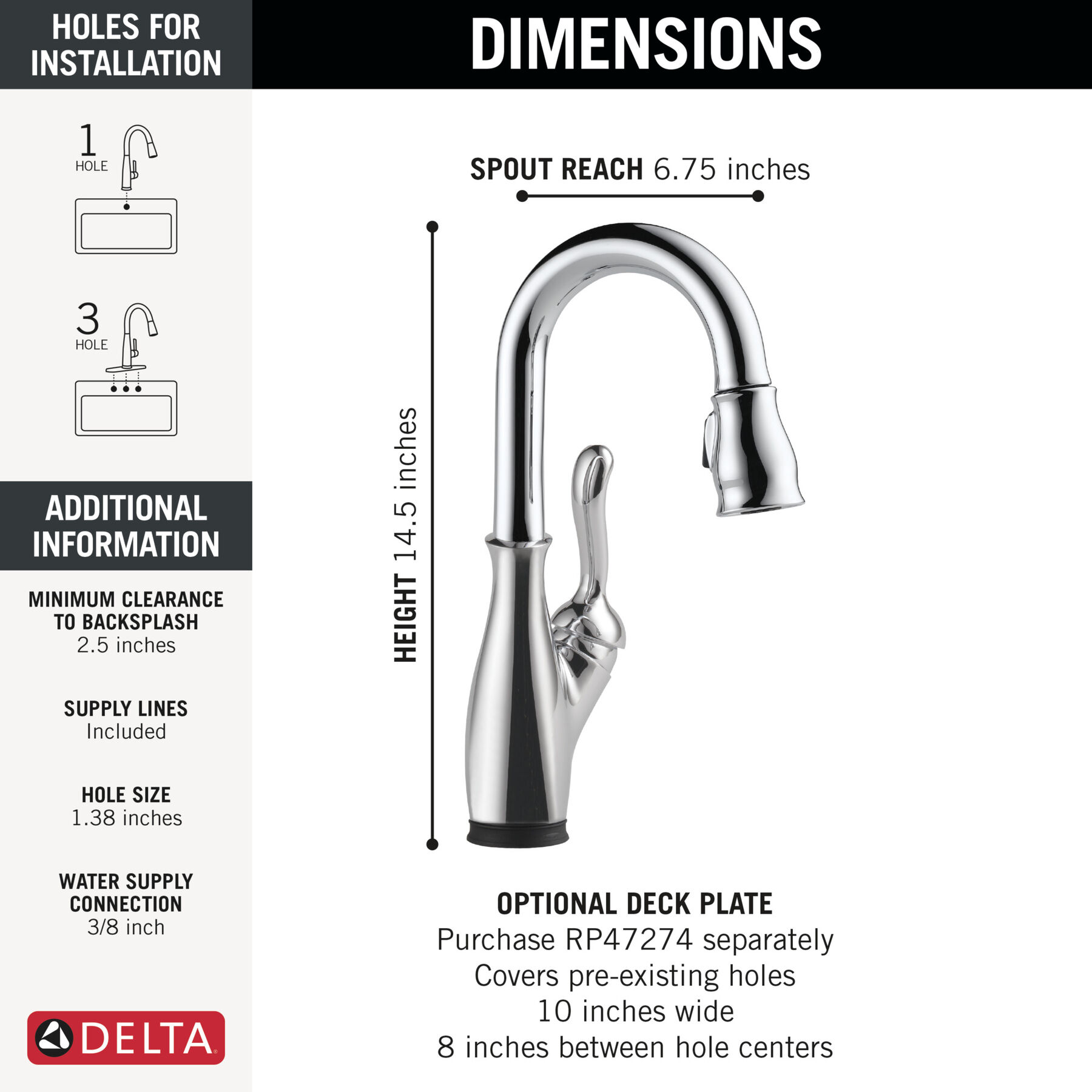 Touch2O&reg; Bar / Prep Faucet with Touchless Technology