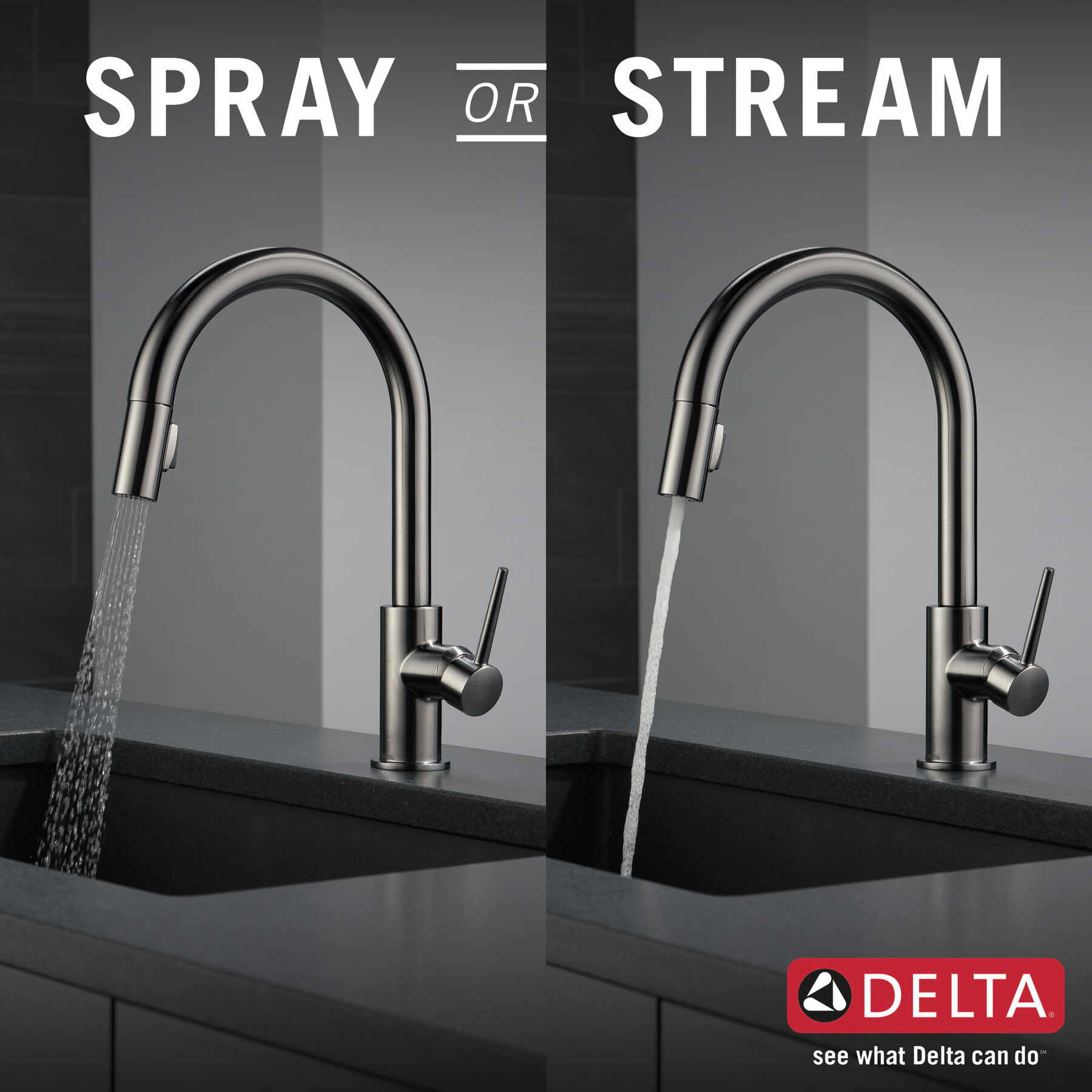 Single Handle Pull-Down Kitchen Faucet