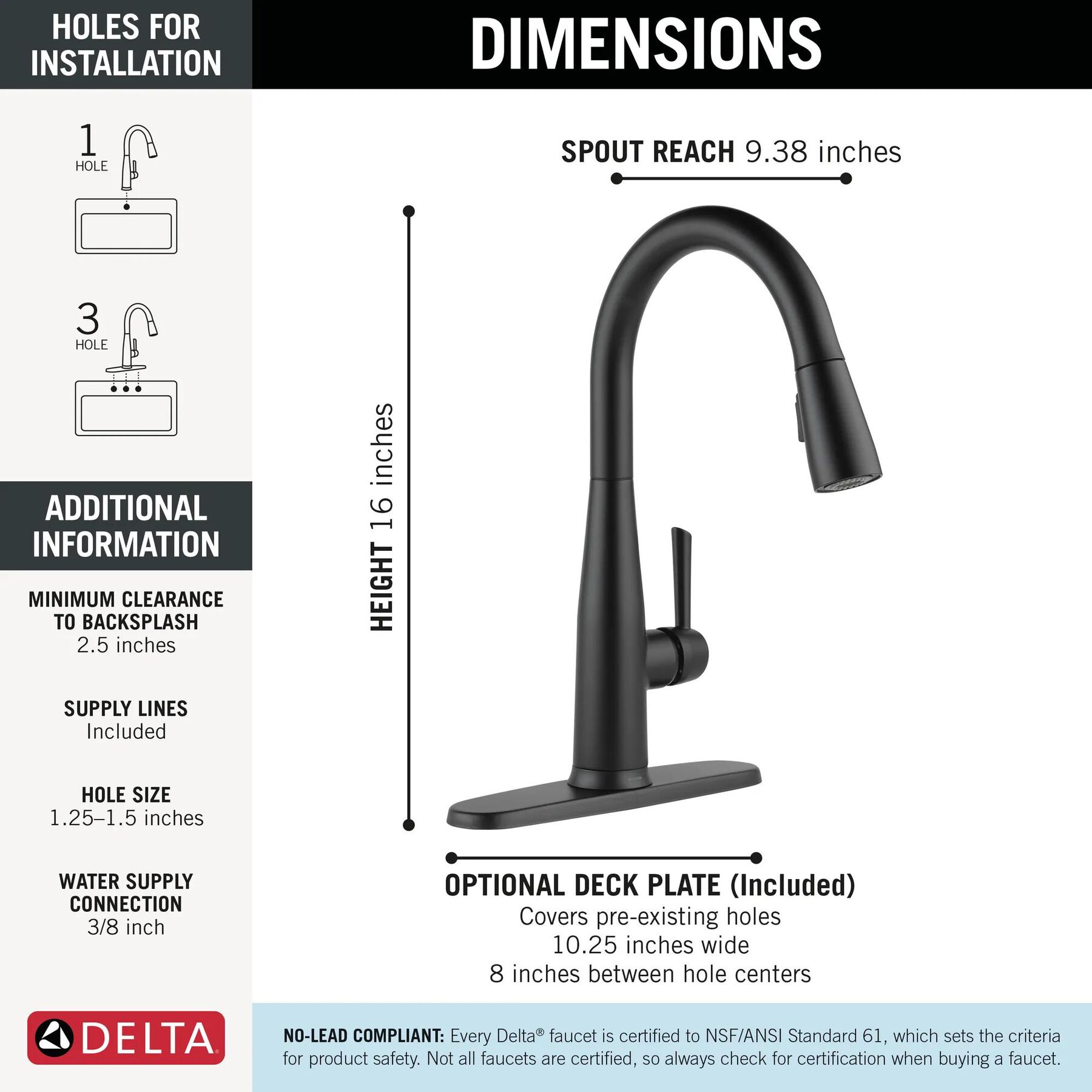 Touch<sub>2</sub>O&reg; Technology Kitchen Faucet with Touchless Technology (Recertified)