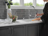 Single Handle Pull-Down Kitchen Faucet with Soap Dispenser and ShieldSpray Technology