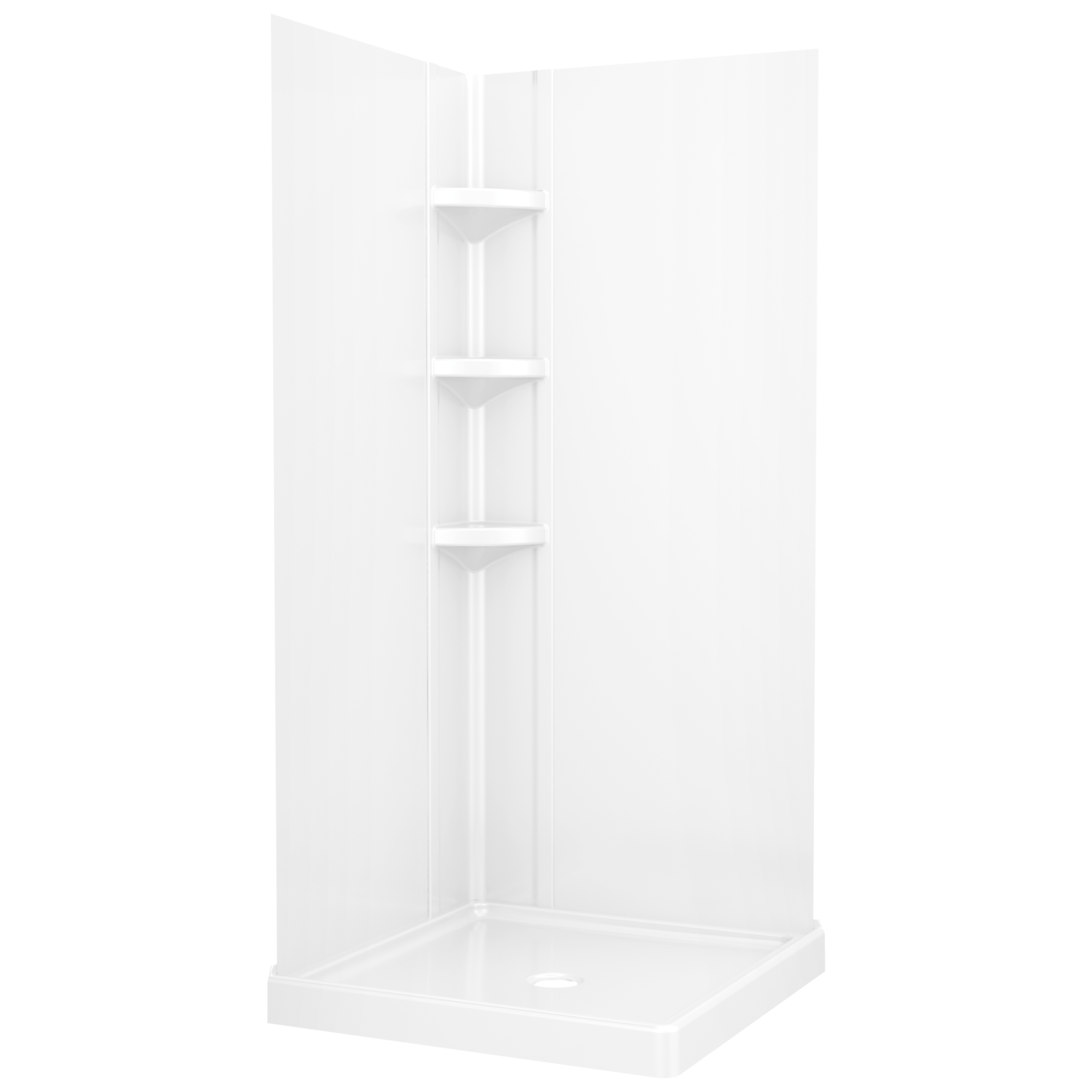 32&rdquo; x 32&rdquo; Corner Shower Base