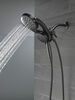 HydroRain&reg; 4-Setting Two-in-One Shower Head (Recertified)
