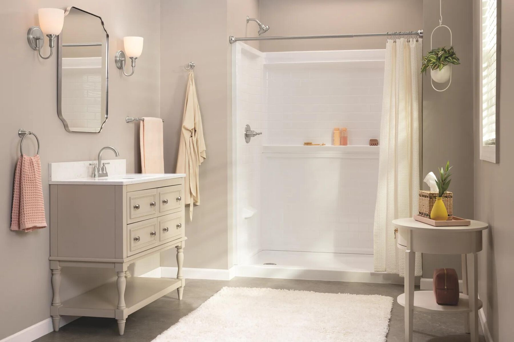 ProCrylic Tile 60 in. x 32 in. Bathtub Wall