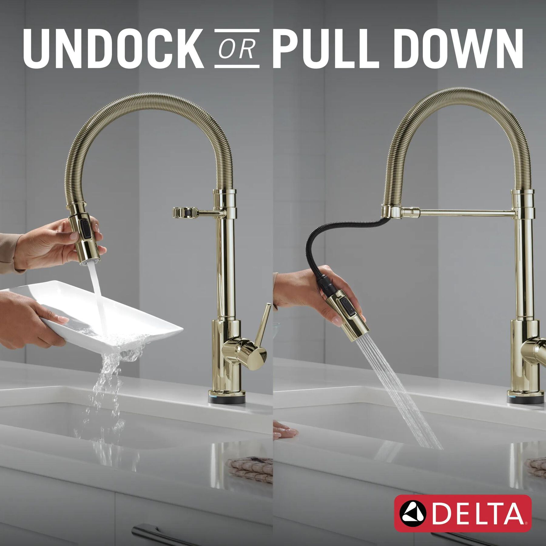 Touch<sub>2</sub>O&reg; Technology Kitchen Faucet with Touchless Technology