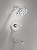 Widespread Lavatory Faucet with 14 Series Tub Shower Trim and Bathroom Accessories Bundle
