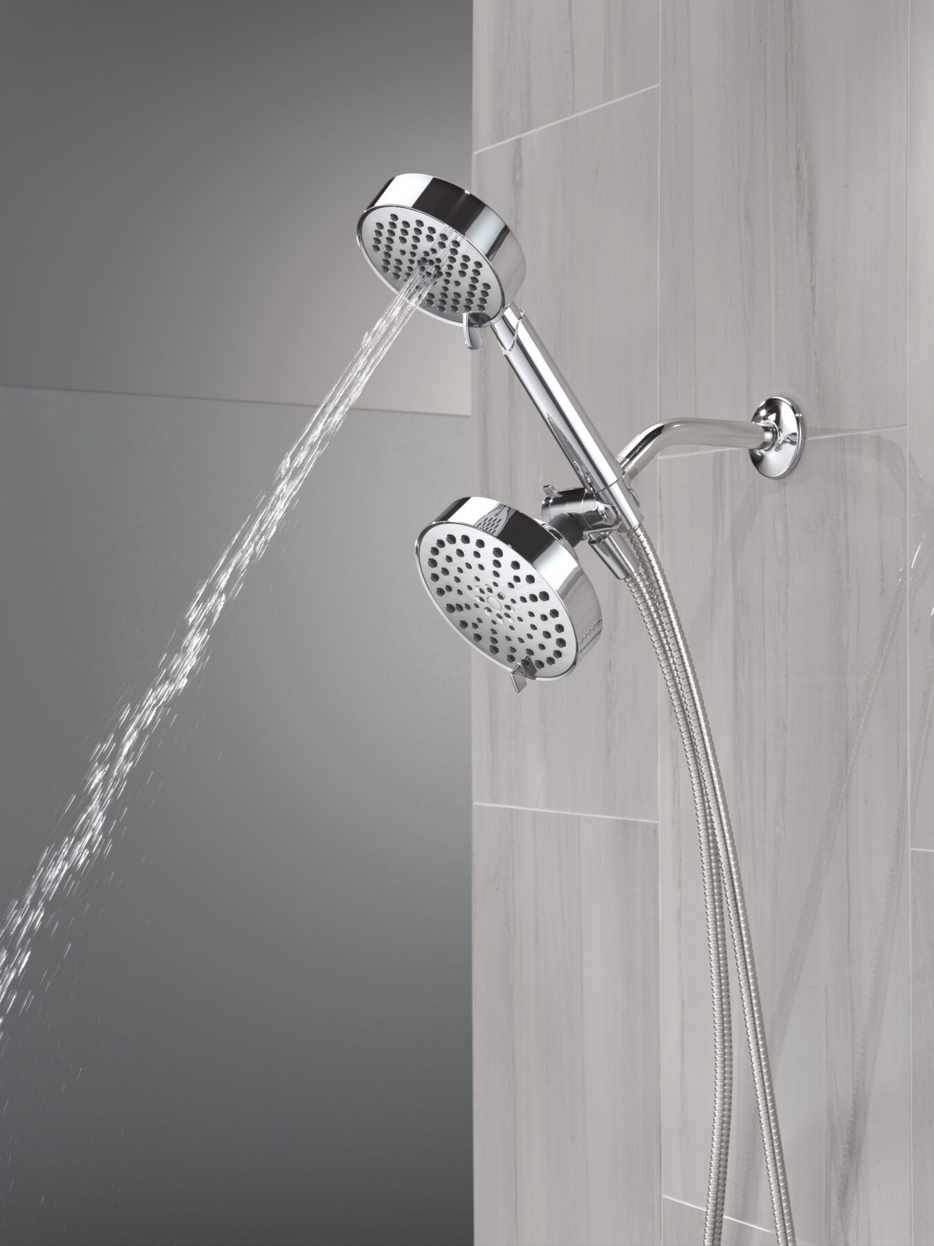 5-Setting Two-in-One Combination Shower with Additional Mount