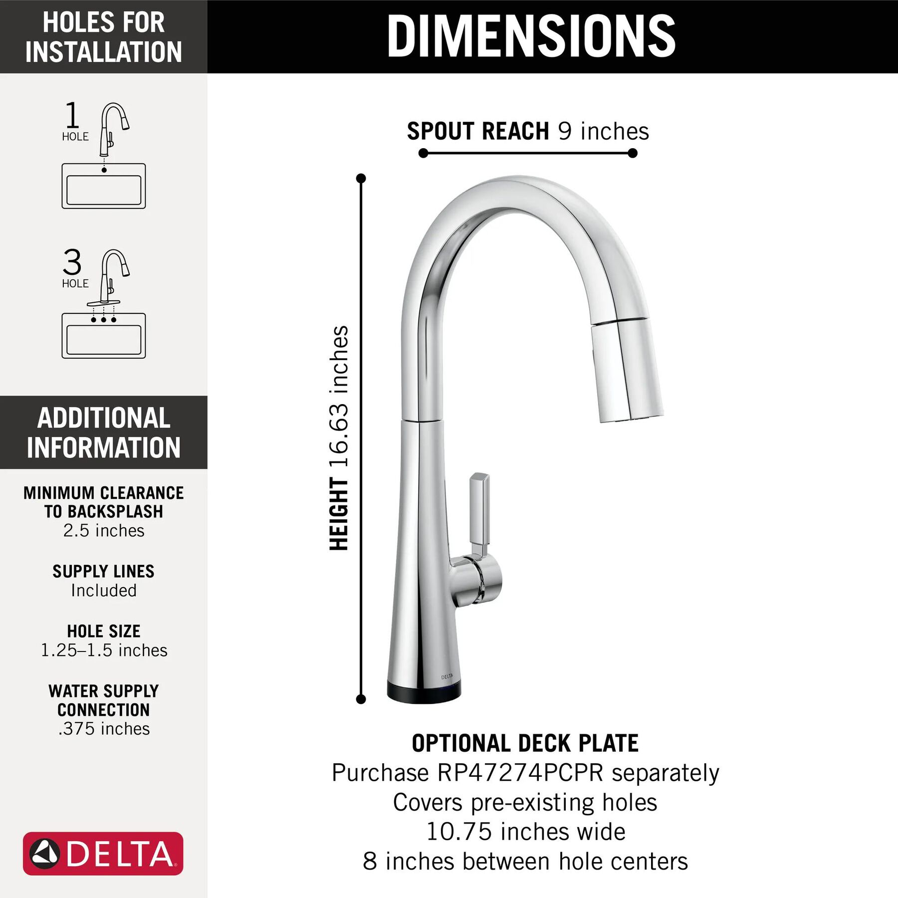 Touch2O Pull-Down Kitchen with Voice