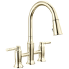 Two Handle Pull-Down Bridge Kitchen Faucet (Recertified)