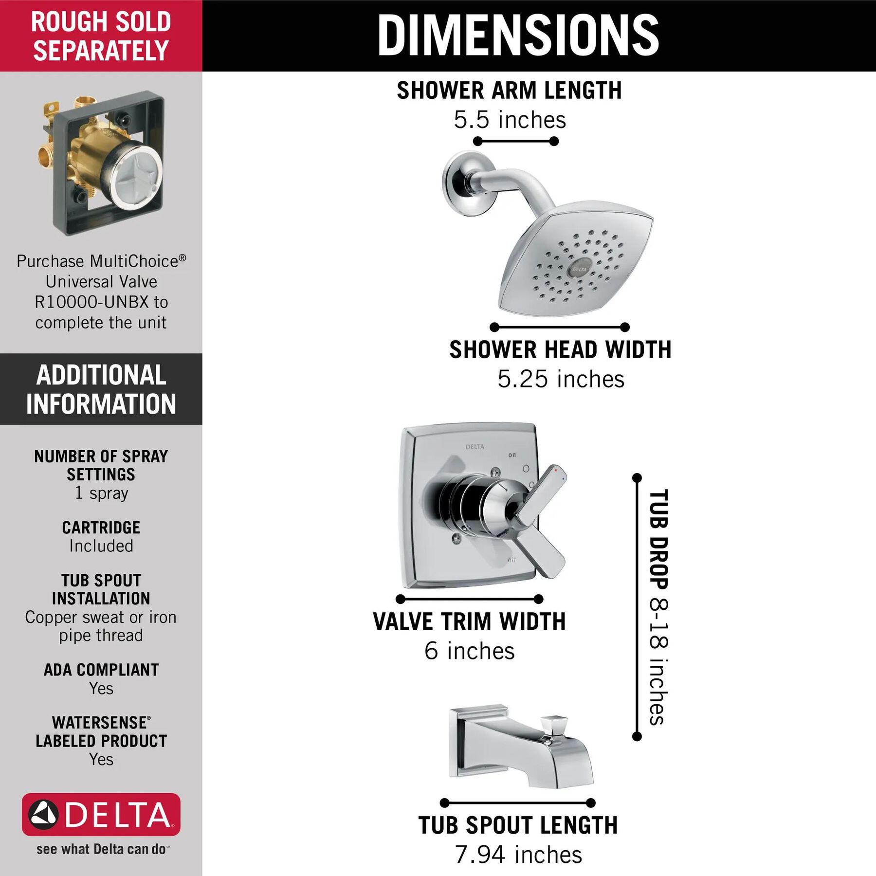 Monitor&reg; 17 Series Tub & Shower Trim