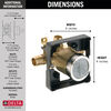 MultiChoice&reg; Universal High-Flow Shower Rough - Universal Inlets / Outlets (Recertified)