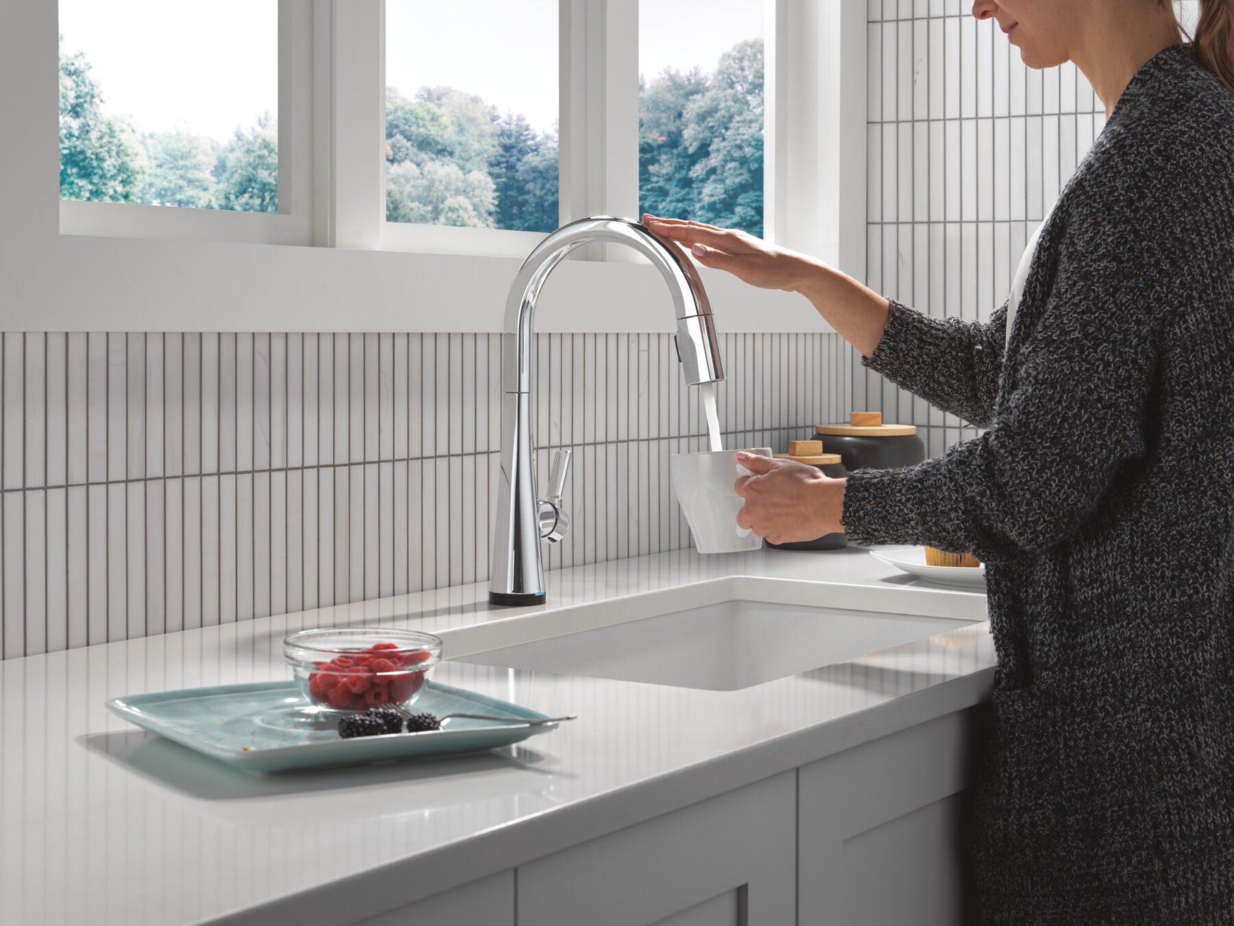 Touch<sub>2</sub>O&reg; Technology Kitchen Faucet with Touchless Technology