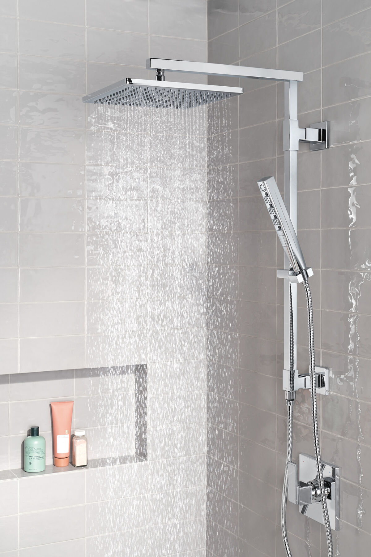 Single-Setting Metal Raincan Shower Head