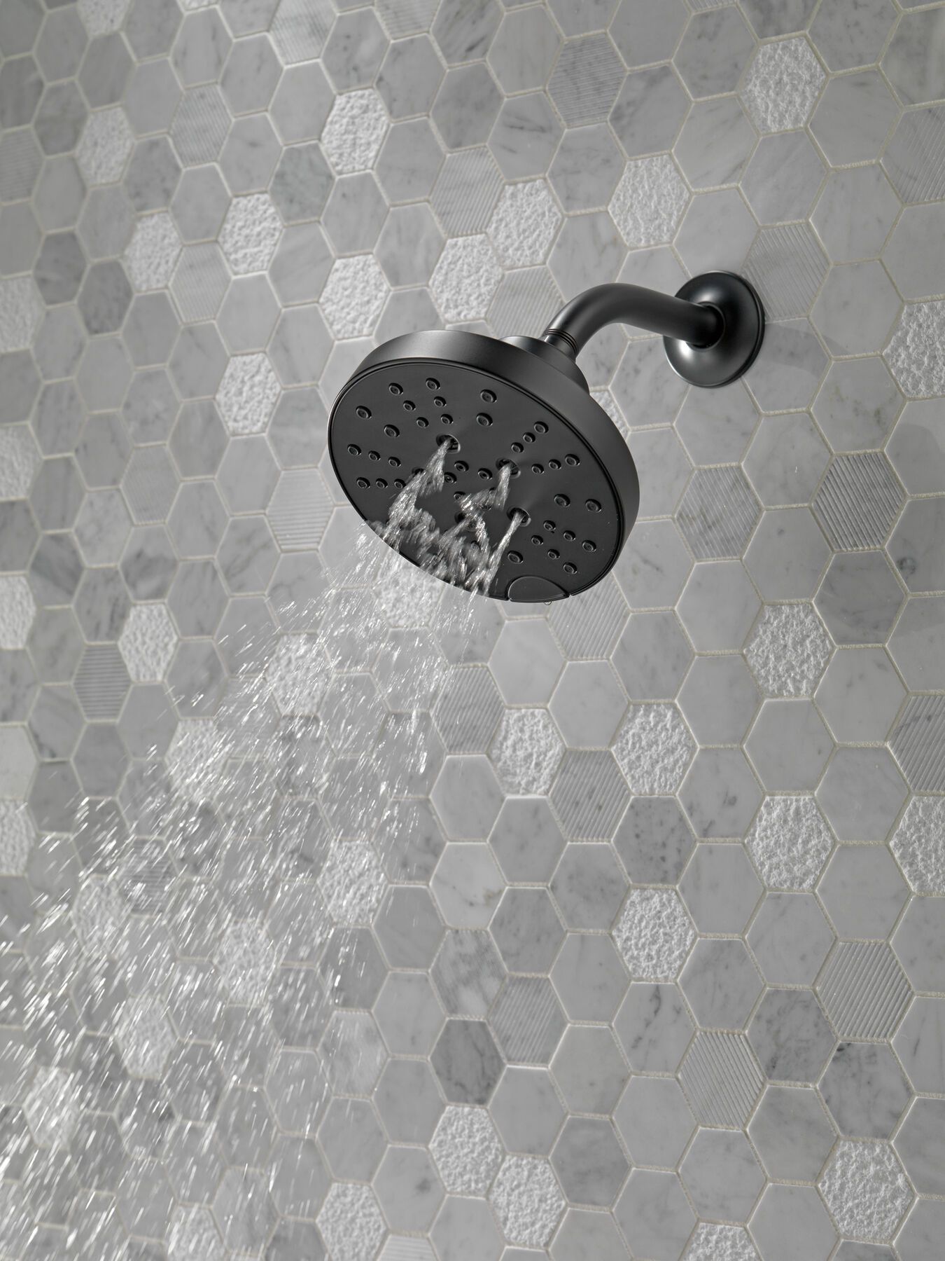 H<sub>2</sub>Okinetic&reg; 5-Setting Contemporary Raincan Shower Head
