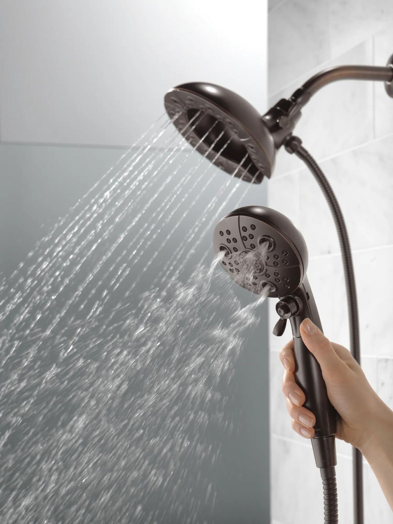 In2ition&reg; H2Okinetic&reg; 5-Setting Two-in-One Shower (Recertified)