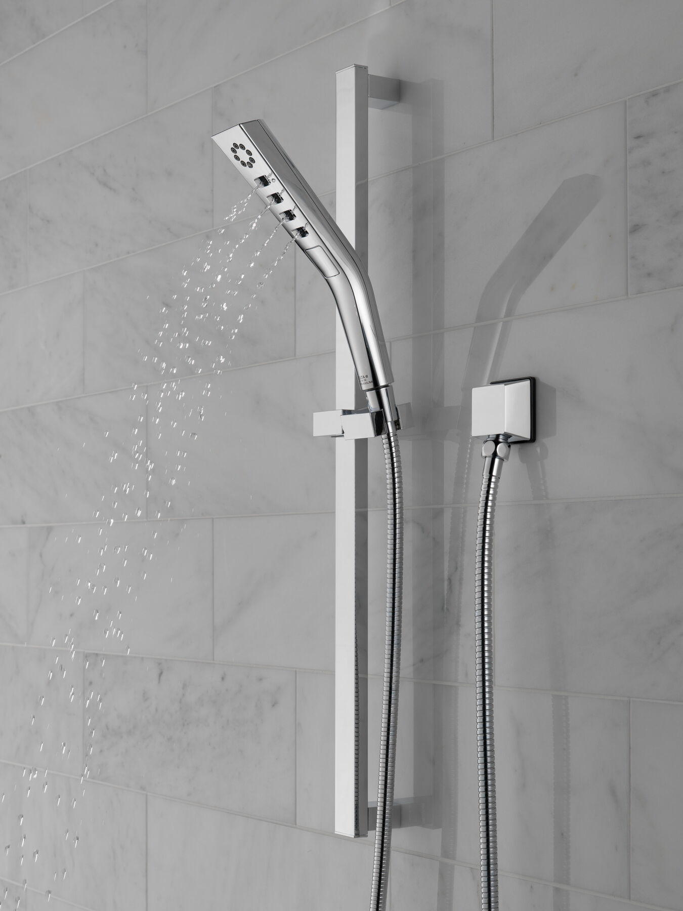 H<sub>2</sub>Okinetic&reg; 3-Setting Slide Bar Hand Shower