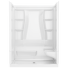 60x32 Alcove Shower Bundle  - Right Seat Center Drain