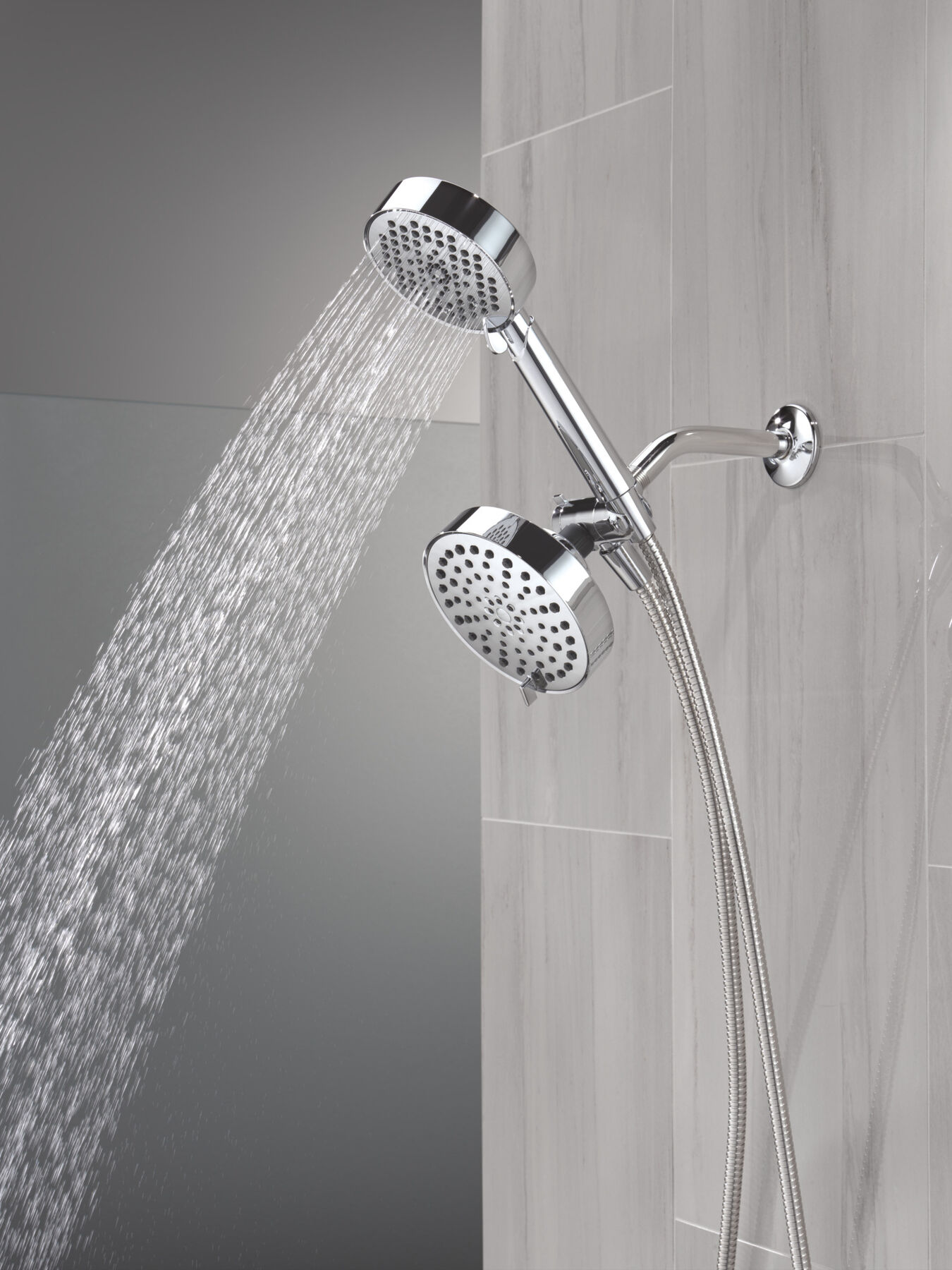 5-Setting Two-in-One Combination Shower with Additional Mount
