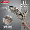 HydroRain&reg; 4-Setting Two-in-One Shower Head (Recertified)