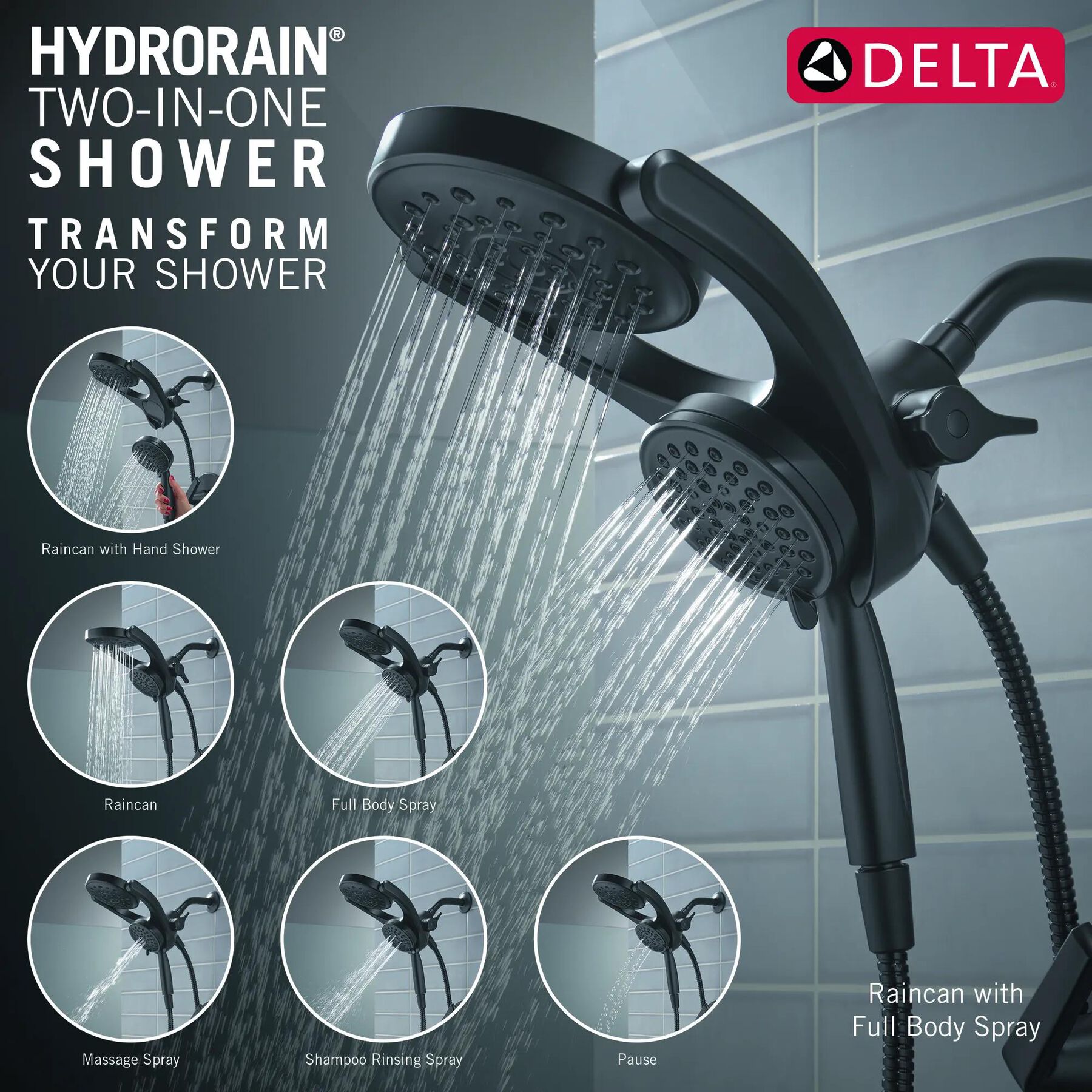 HydroRain&reg; 14 Series Tub and Shower (Recertified)