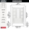 EverEdge Shower Wall 48x34"