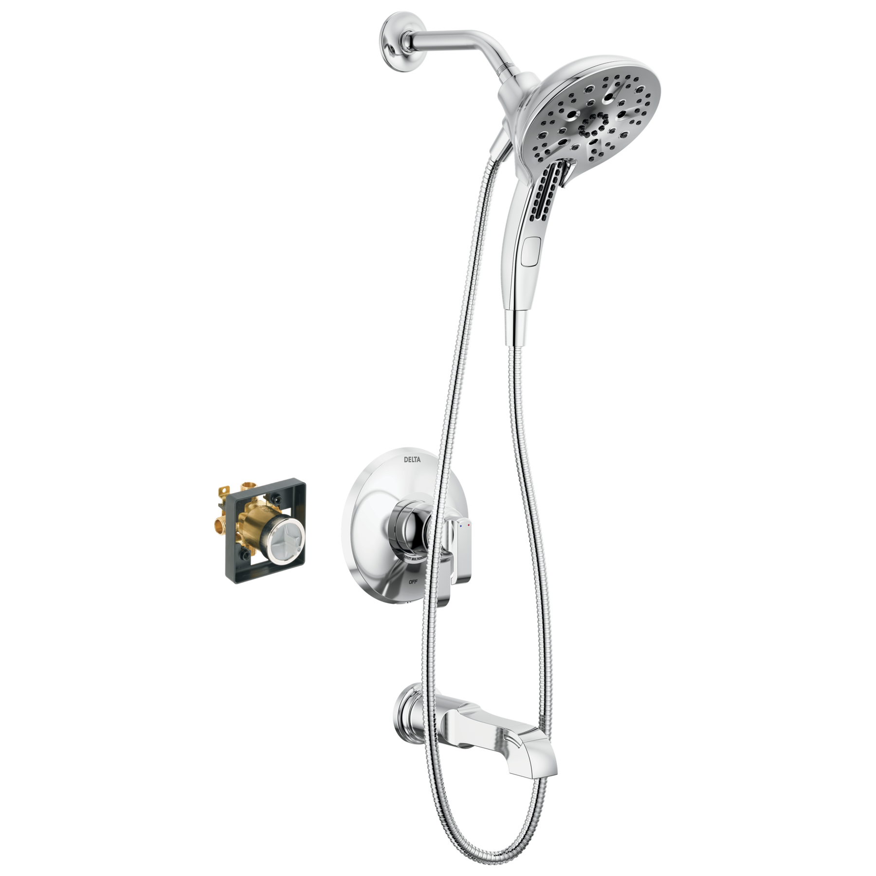 Tub Shower Trim with Universal Rough Bundle - 17S