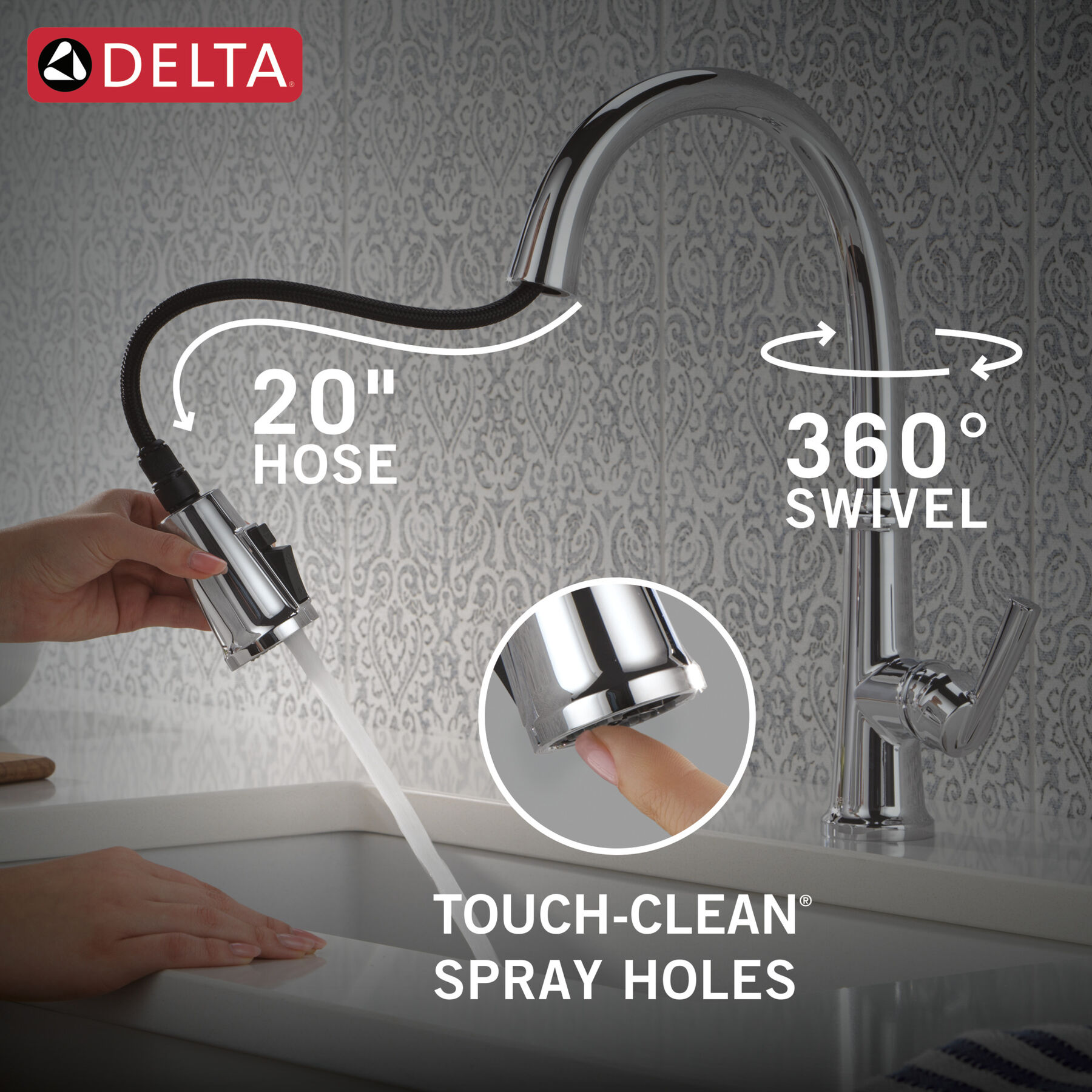 Single Handle Kitchen Pull-Down