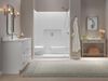 60x32 Alcove Shower Bundle - Left Seat Right Drain Curve