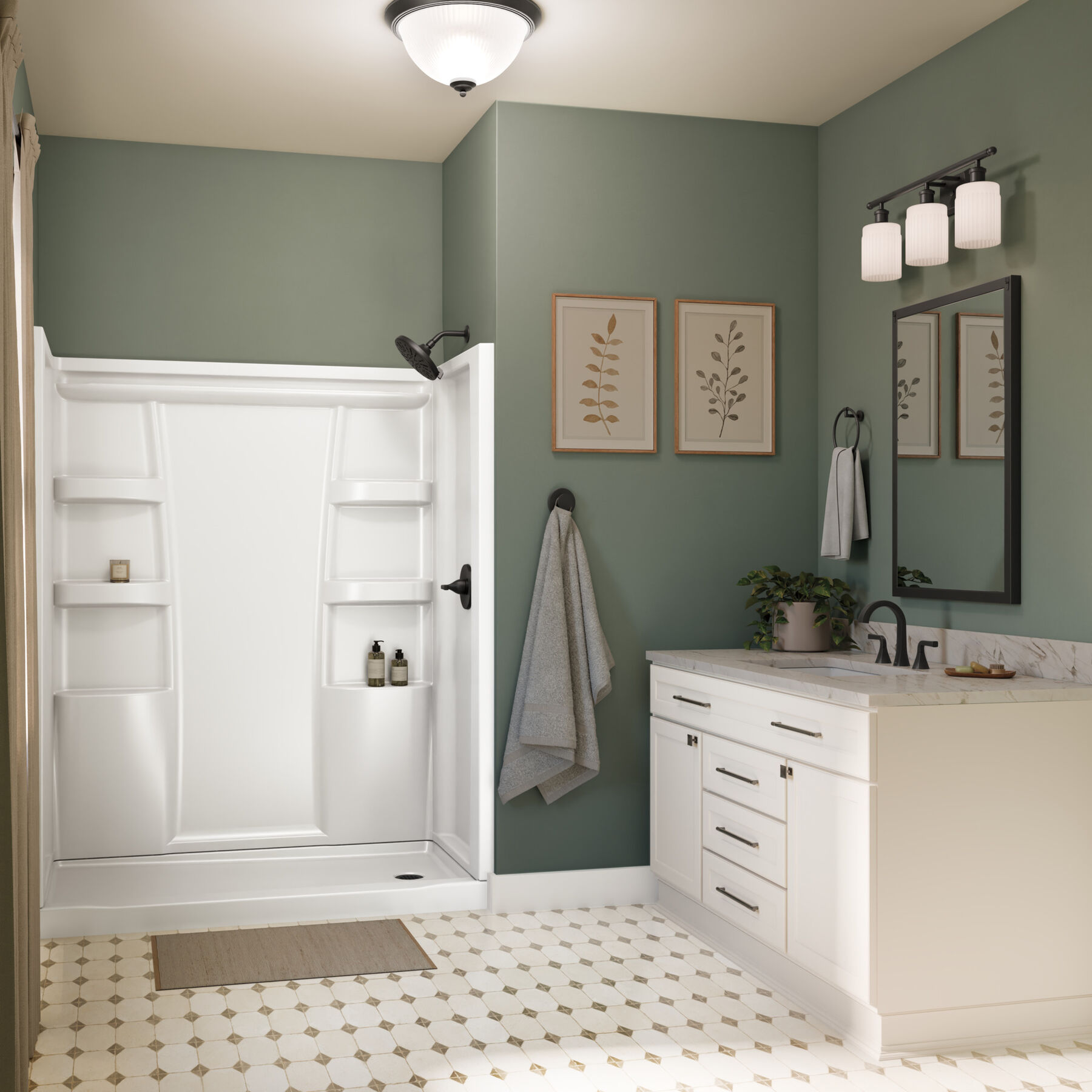 ProCrylic 60 in. x 30 in. Shower Surround