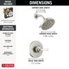 Centerset Lavatory Faucet with 14 Series Shower Trim and Rough Bundle