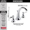 Two Handle Widespread Bathroom Faucet