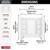 60x30 Alcove Bathtub, Wall Set, Trim and Drain Bundle - Right Drain