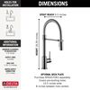 Single-Handle Pull-Down Spring Kitchen Faucet