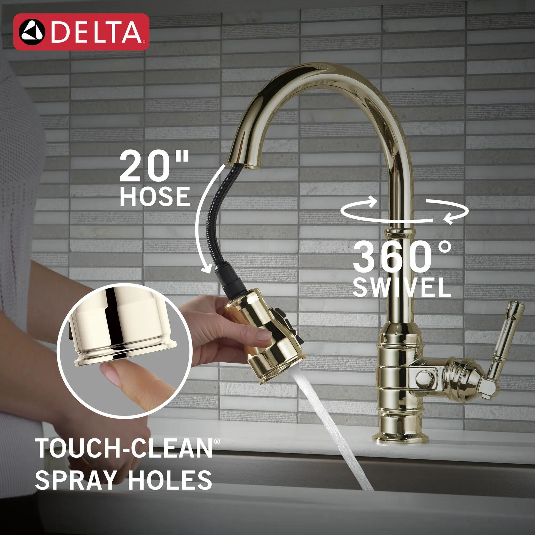 Single Handle Pull-Down Kitchen Faucet