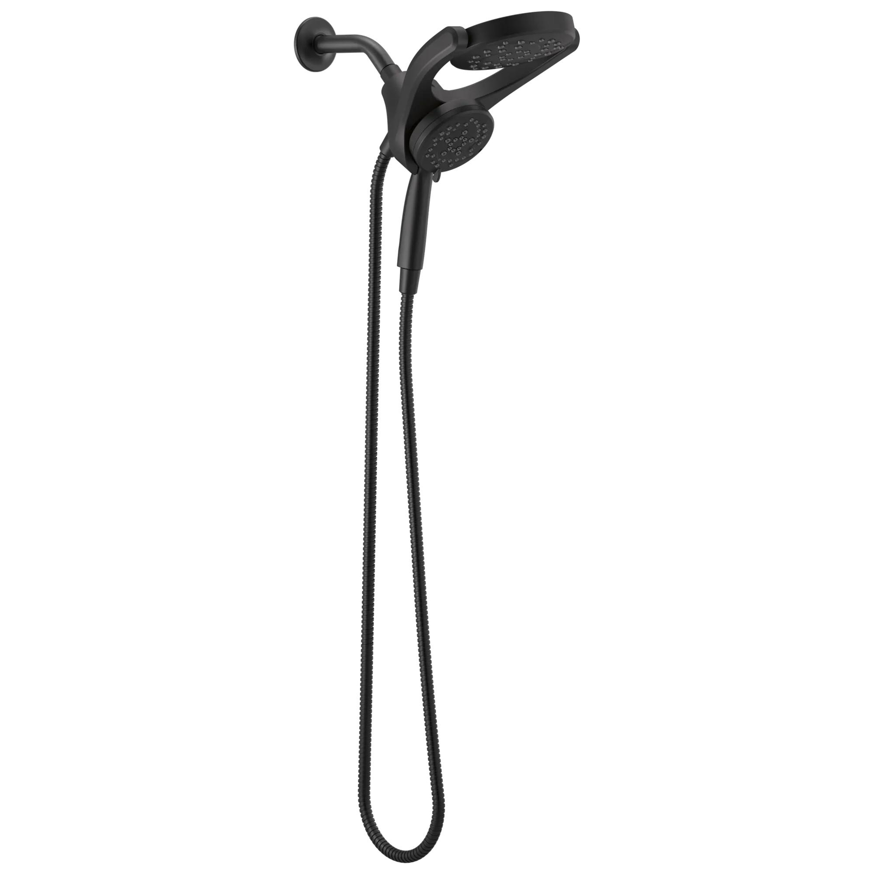HydroRain&reg; 4-Setting Two-in-One Shower Head (Recertified)