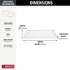 60x32 Alcove Shower Base and Wall Set Bundle - Center Drain