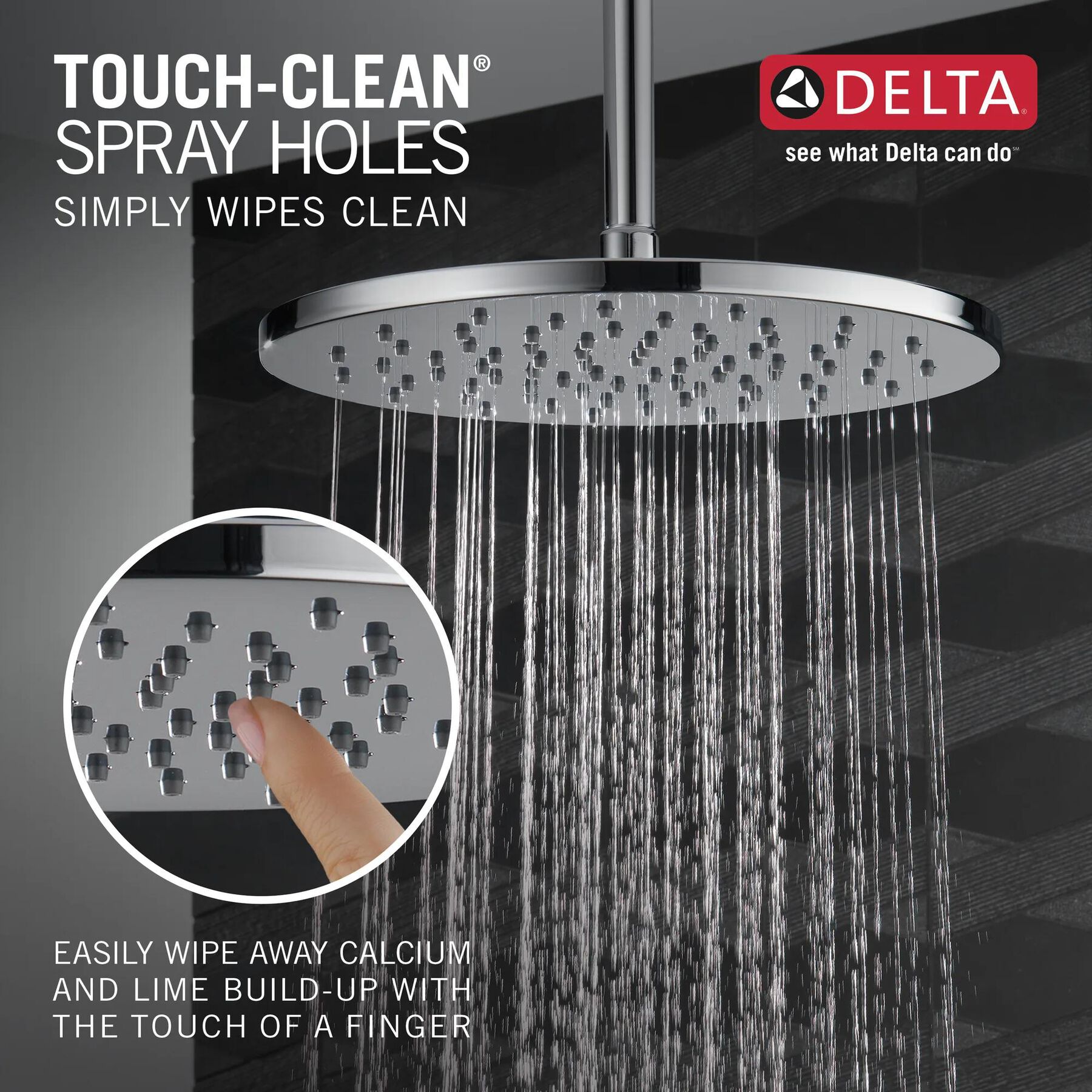 Single-Setting Metal Raincan Shower Head
