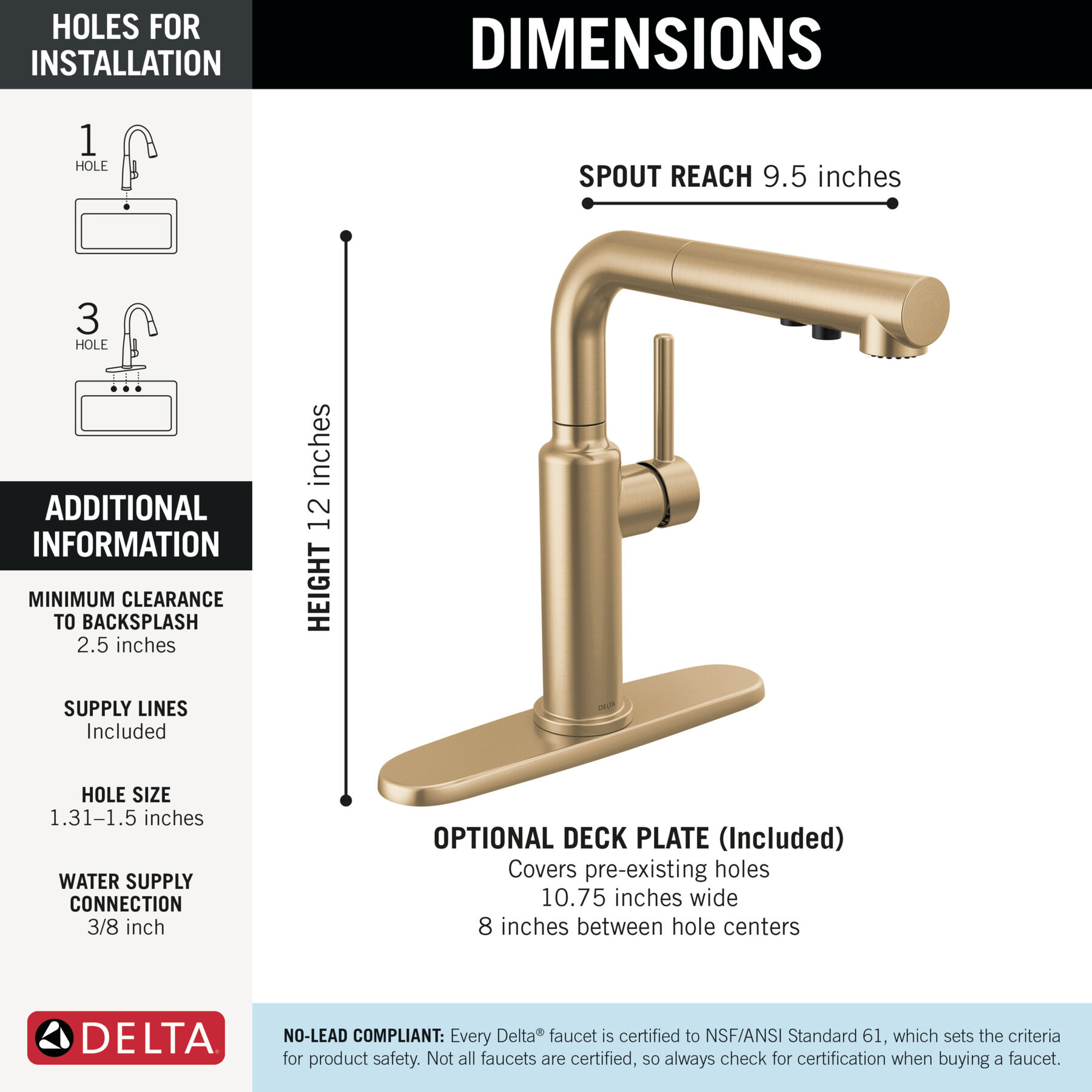 Pull-Out Kitchen Faucet (Recertified)