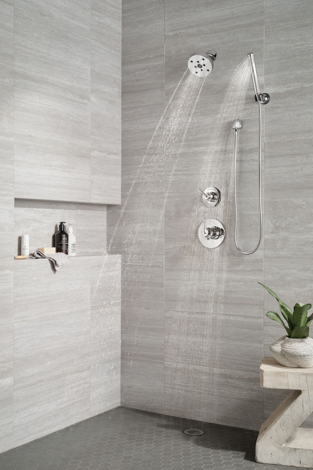Premium Single-Setting Adjustable Wall Mount Hand Shower