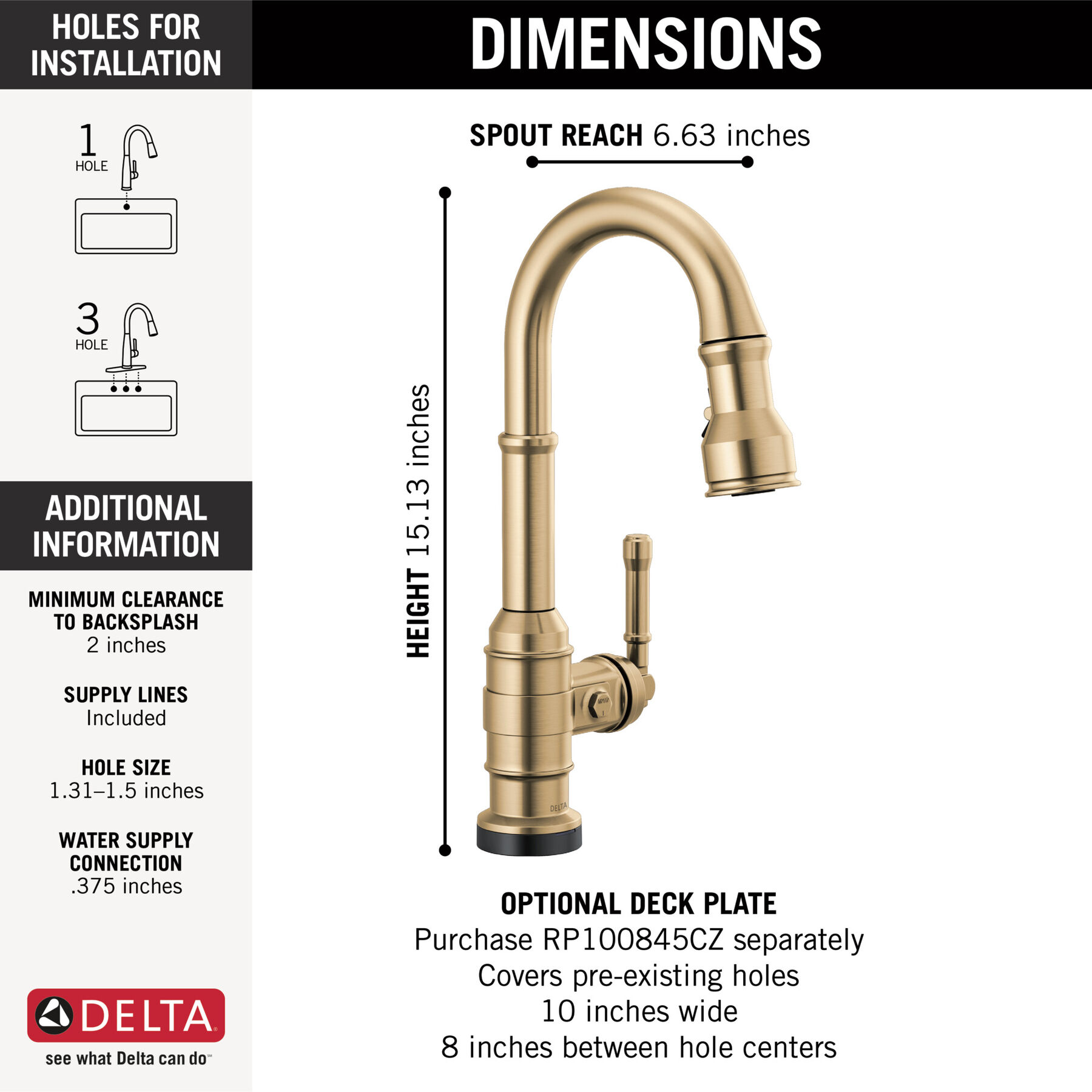 Touch2O&reg; Bar / Prep Faucet with Touchless Technology