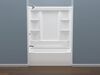 60x30 Alcove Bathtub, Wall Set, Trim and Drain Bundle - Left Drain