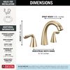 Two Handle Widespread Pull-Down Bathroom Faucet (Recertified)