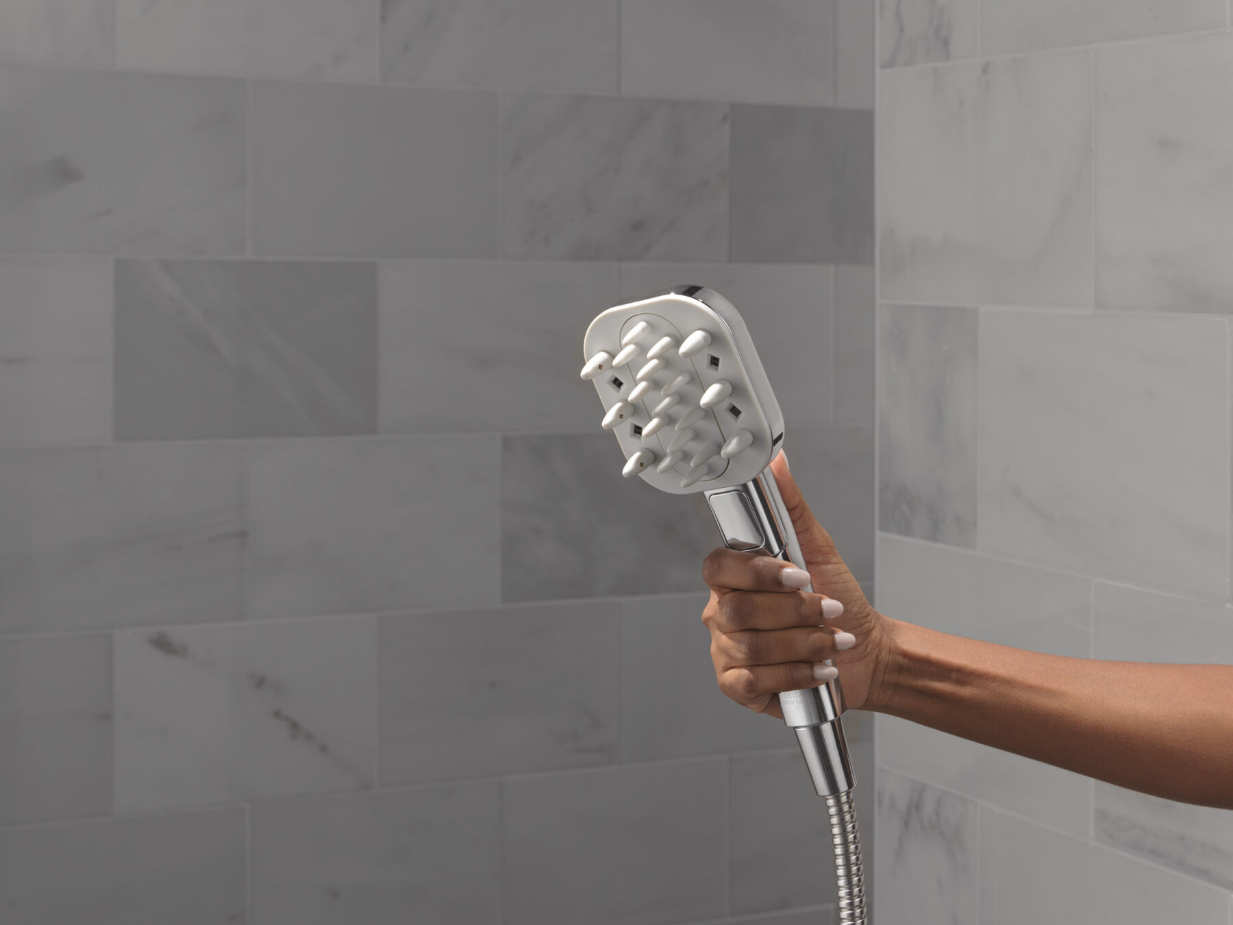 Detangling Hand Shower with 5- Setting Showerhead Bundle