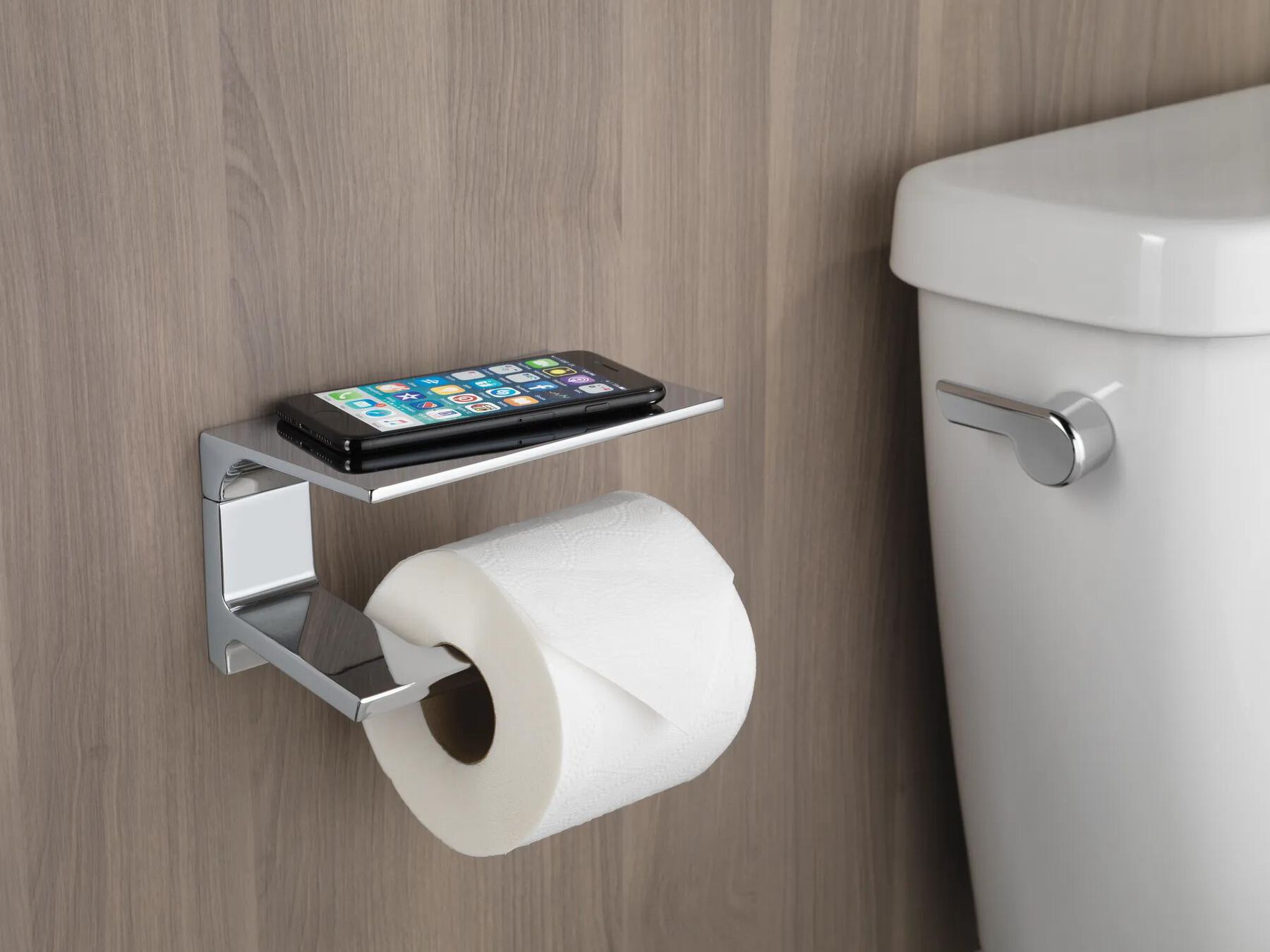 Tissue Holder with Shelf