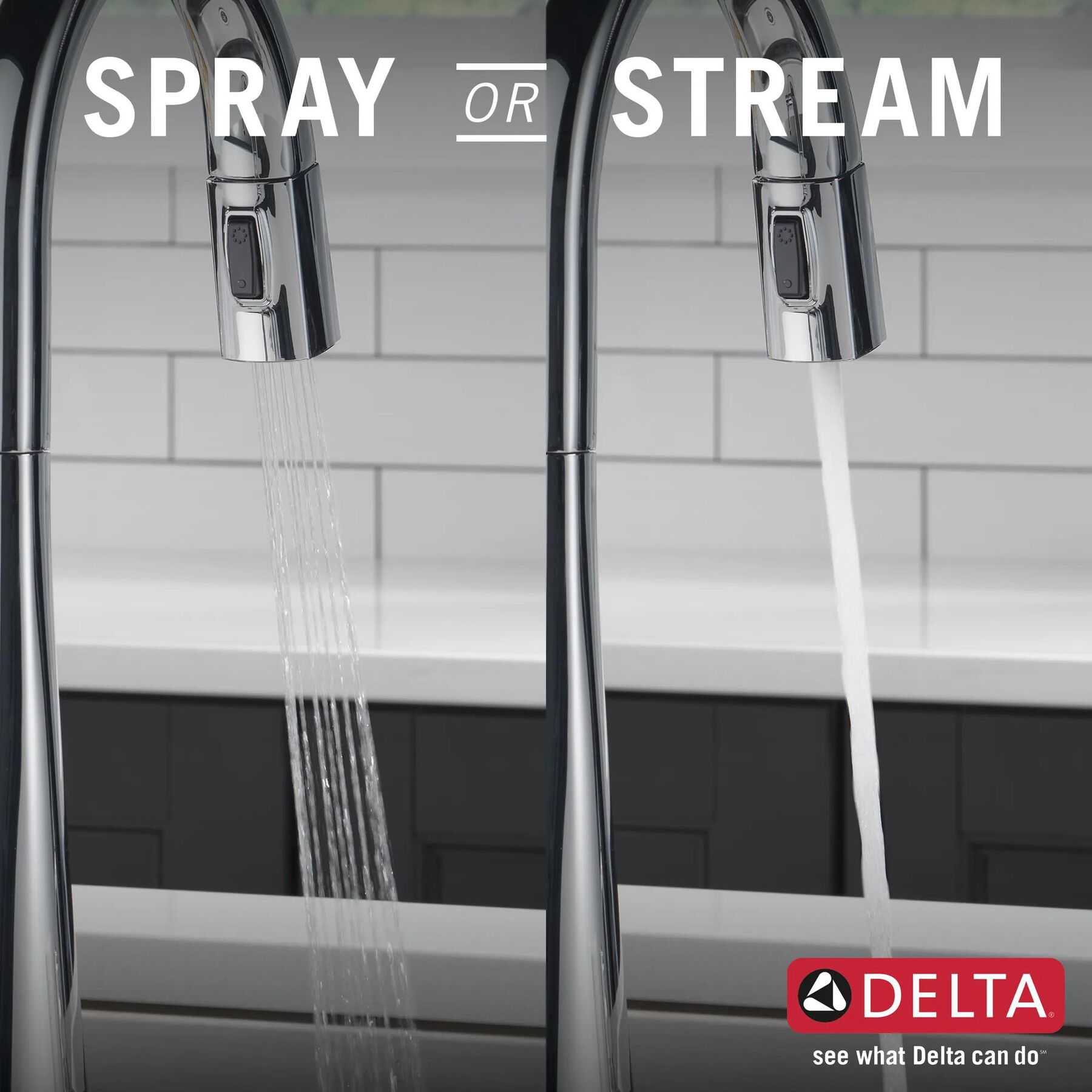 Single Handle Pull-Down Kitchen Faucet With Touch<sub>2</sub>O&reg;  Technology