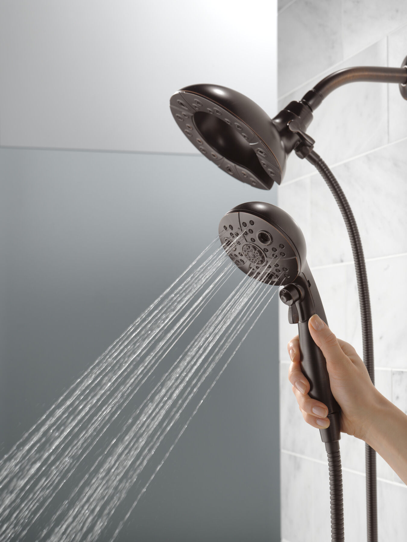 In2ition&reg; H2Okinetic&reg; 5-Setting Two-in-One Shower (Recertified)