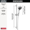 7-Setting Cleaning Slide Bar Shower 1.75 (Recertified)